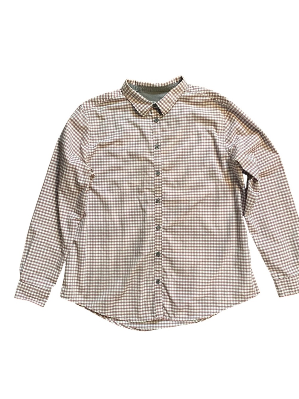 Chef Works Urban Collection Button Up Shirt Women’s Large Gingham Checks